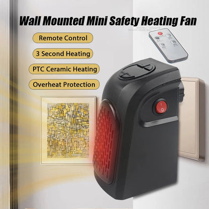 TAG more™  Portable Electric Wall Heater | Mini Plug-In Room Warmer & Heating Stove - TAG more