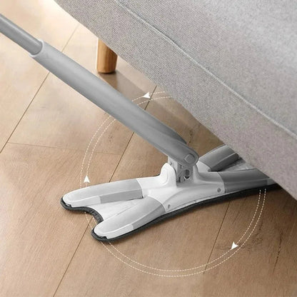 TAG more™  X-Type Floor Mop 360° Rotatable Hand-Free Squeeze Mop | Wet & Dry Cleaning Tool - TAG more