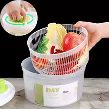 TAG more™ Vegetable Salad Spinner Lettuce Washer & Dryer | Manual Food Strainer - TAG more