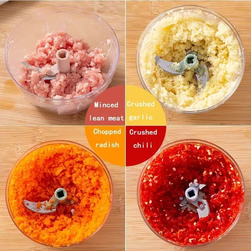 TAG more™ Easy Spin Quick Cutter | Manual Vegetable, Fruit, Onion & Nut Chopper - TAG more