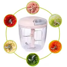 TAG more™ Easy Spin Quick Cutter | Manual Vegetable, Fruit, Onion & Nut Chopper - TAG more