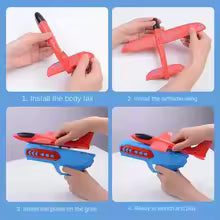 TAG more™ Children’s Foam Aircraft Glider Toy | Ejection Flying Plane Outdoor Game - TAG more