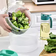 TAG more™ Vegetable Salad Spinner Lettuce Washer & Dryer | Manual Food Strainer - TAG more
