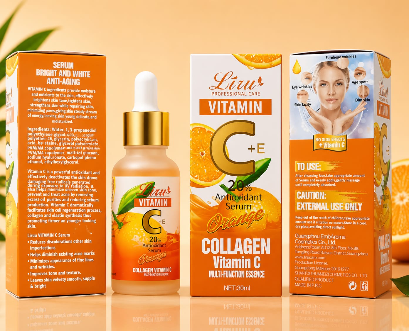 TAG more™ Liru's Vitamin C + E Face Serum | Brightening & Hydrating Serum for Glowing Skin – 30ml - TAG more