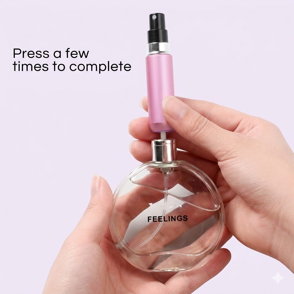TAG more™ Perfume Refill Bottle Portable Travel Atomizer Spray Leak Proof and Reusable - TAG more