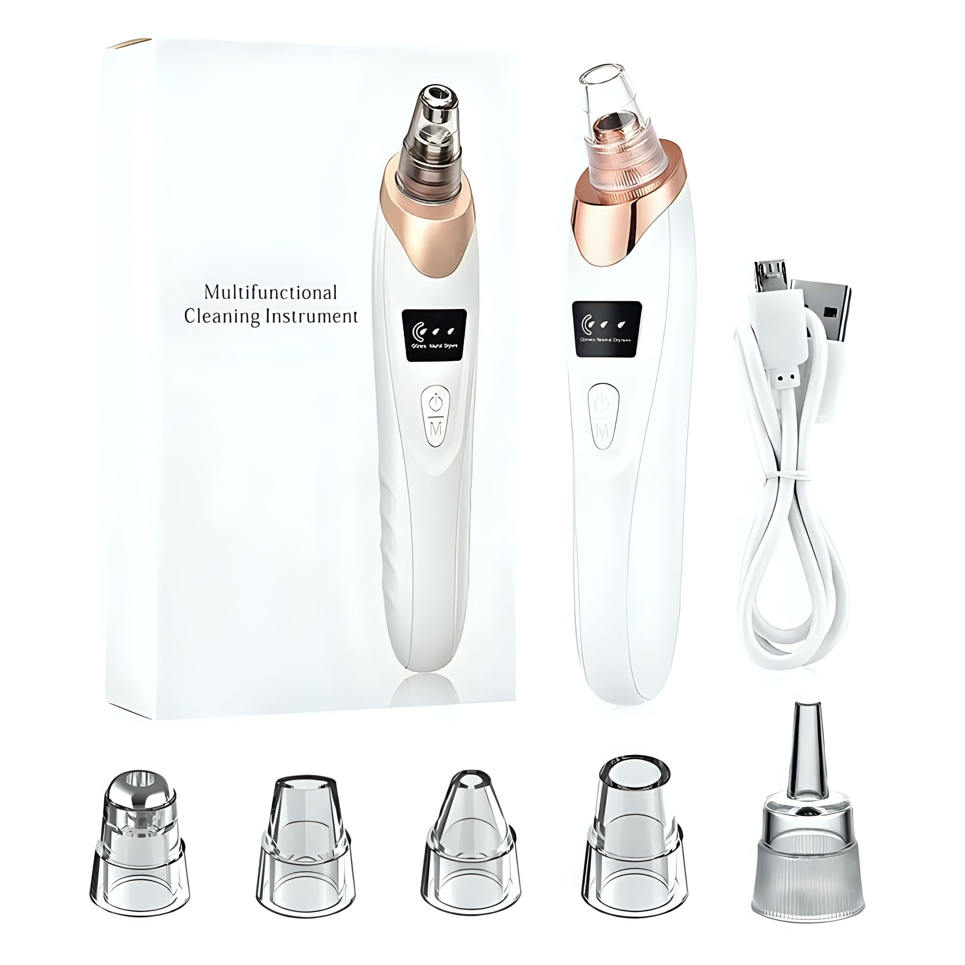 TAG more™ Derma Suction Rechargeable Blackhead Remover | 5 Suction Levels Pore Vacuum Cleaner - TAG more